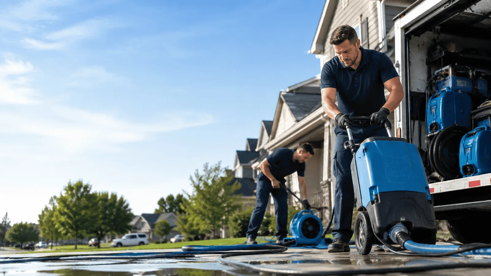 Dehumidification being performed in Sandersville, GA
